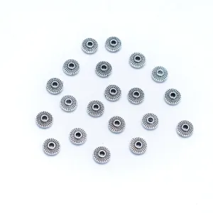 20 Pcs for 2mm round leather Antique Silver jewelry supplies jewelry finding D-5-3-180