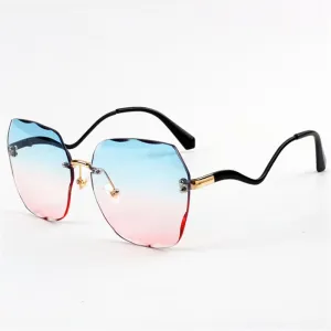 21 Rimless Gradient Sunglasses