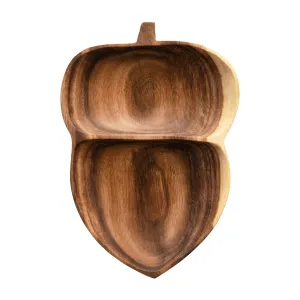 Acacia Wood Acorn Shape Bowl
