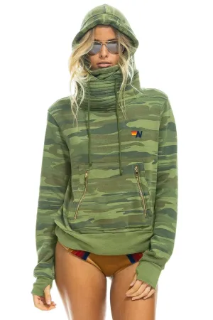 Ninja Pullover Hoodie by Aviator Nation in Camouflage Pattern