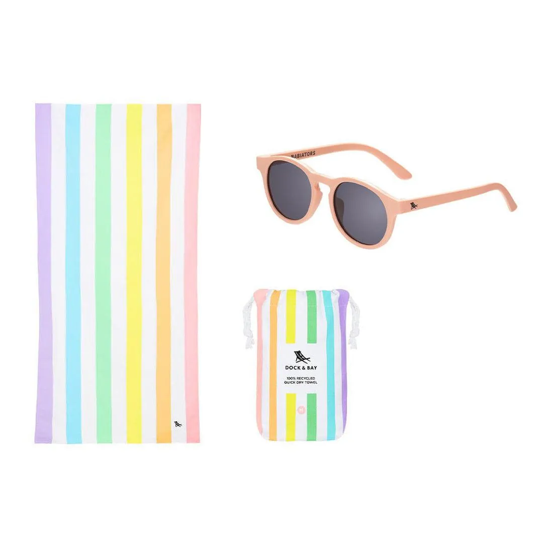 Babiators X Dock & Bay Original Keyhole Sunglasses - Positano Peach