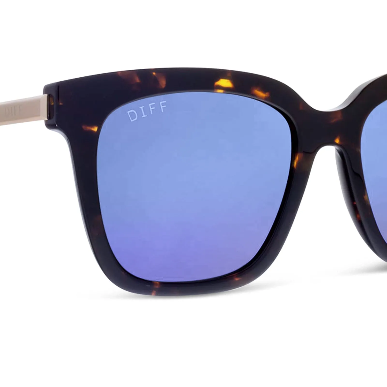 BELLA - TORTOISE   PURPLE MIRROR SUNGLASSES