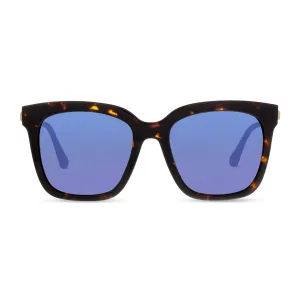 BELLA - TORTOISE   PURPLE MIRROR SUNGLASSES