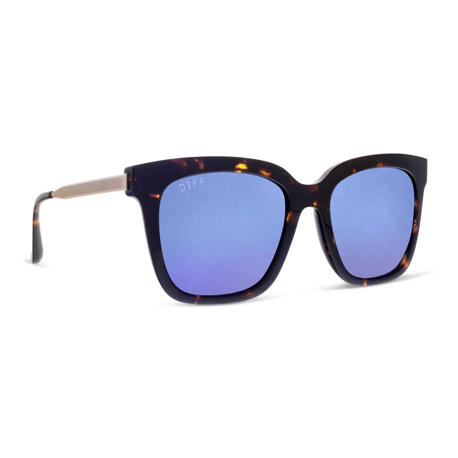 BELLA - TORTOISE   PURPLE MIRROR SUNGLASSES