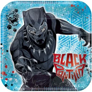 Black Panther - 7" Square Dessert Plates (8ct)