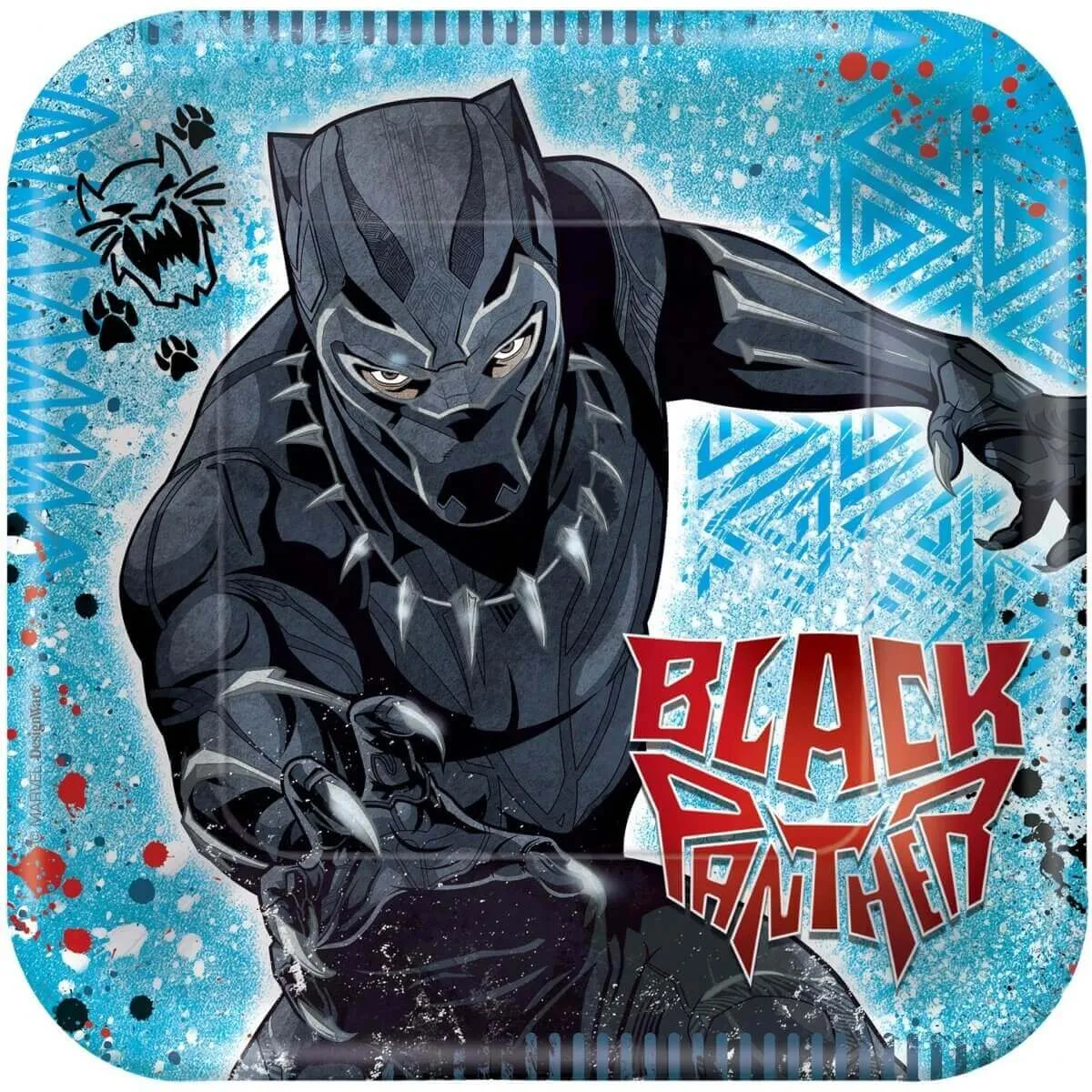 Black Panther - 7" Square Dessert Plates (8ct)