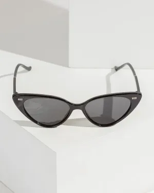Black Pointed Cat Eye Sunglasses