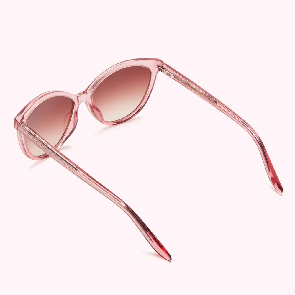 BLUSH GLITTER SUNGLASSES