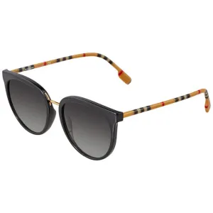 Burberry Grey Gradient Round Ladies Sunglasses