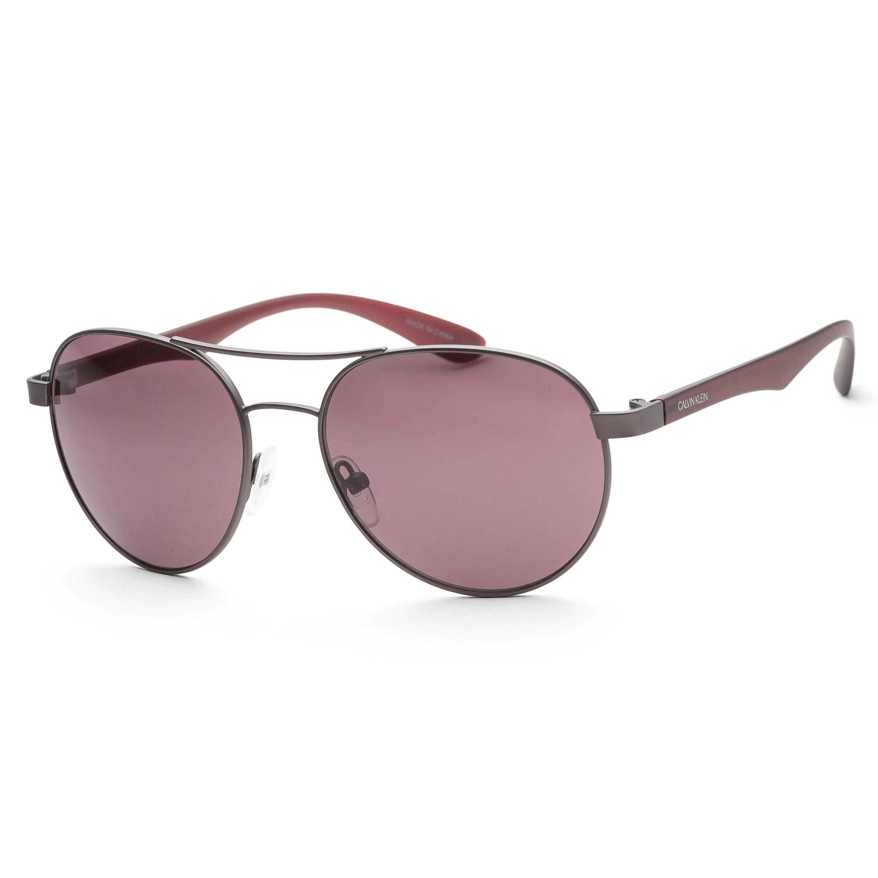 Calvin Klein Women's Fashion 55mm Gunmetal Sunglasses