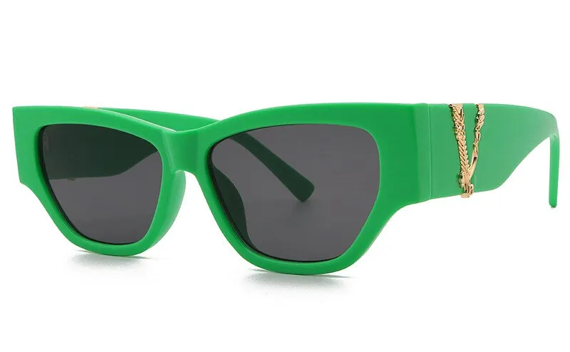 CCspace Women's Full Rim Cat Eye Resin Frame Sunglasses 46538