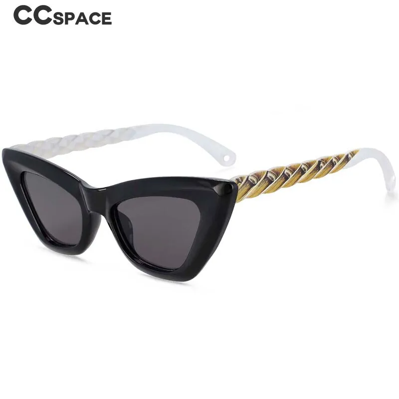 CCspace Women's Full Rim Cat Eye Resin Frame Sunglasses 54226