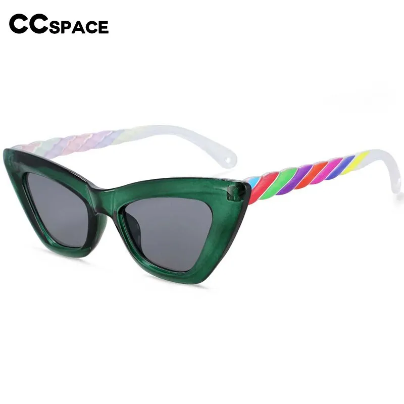CCspace Women's Full Rim Cat Eye Resin Frame Sunglasses 54226
