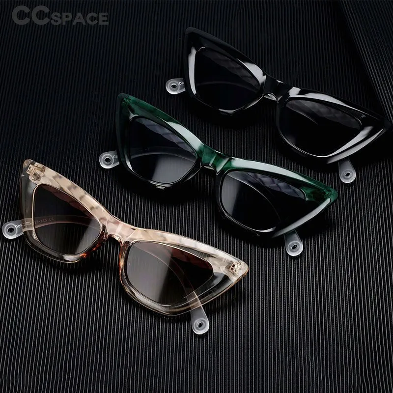 CCspace Women's Full Rim Cat Eye Resin Frame Sunglasses 54226