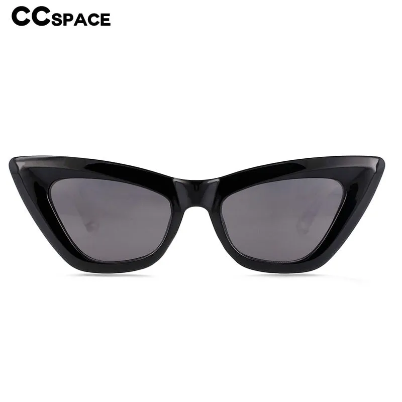 CCspace Women's Full Rim Cat Eye Resin Frame Sunglasses 54226
