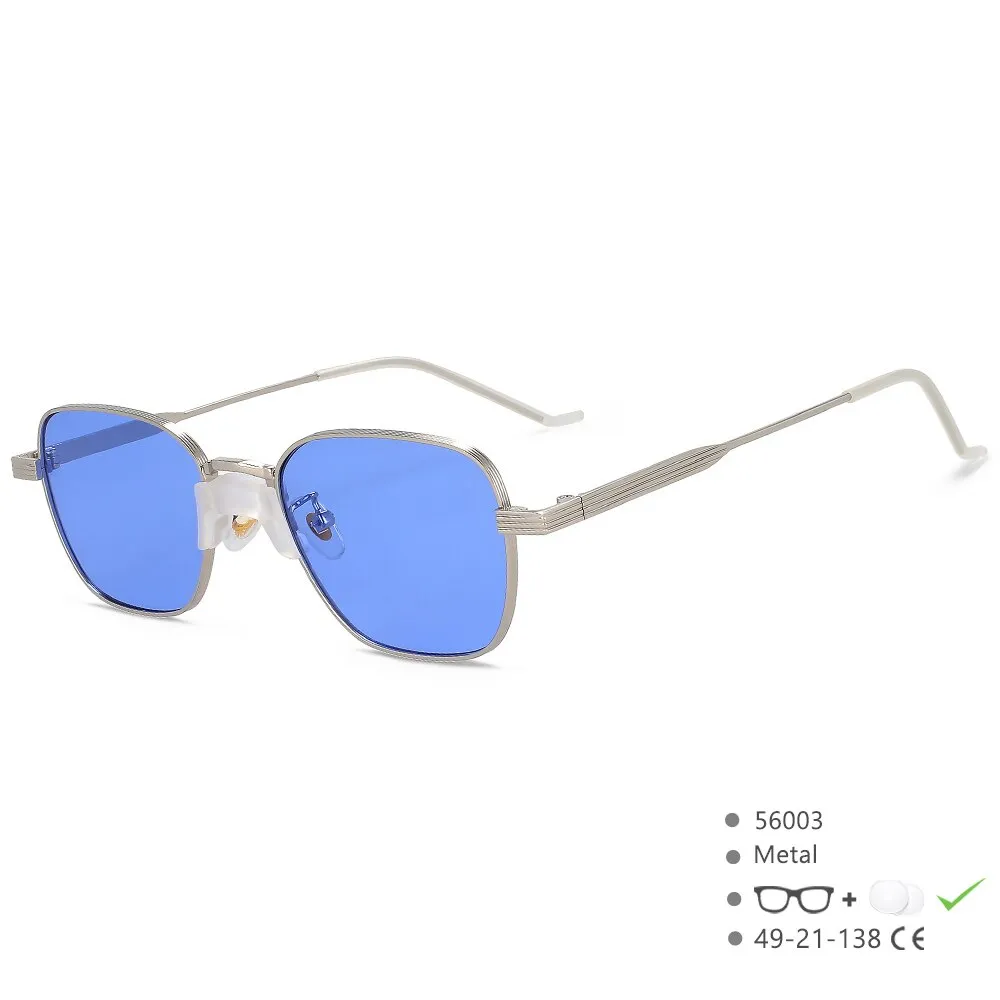 CCspace Women's Full Rim Square Alloy UV400 Sunglasses 56003