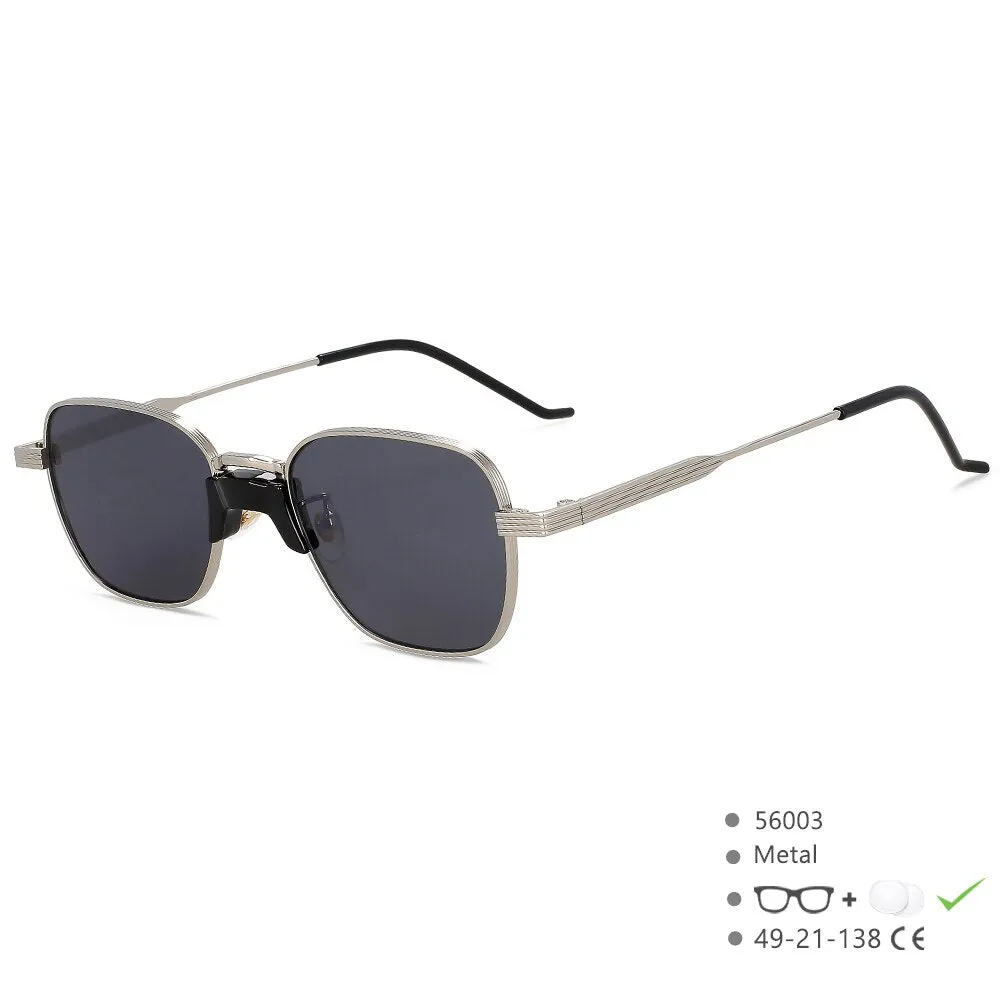 CCspace Women's Full Rim Square Alloy UV400 Sunglasses 56003