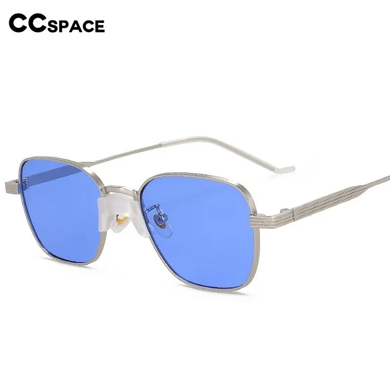 CCspace Women's Full Rim Square Alloy UV400 Sunglasses 56003