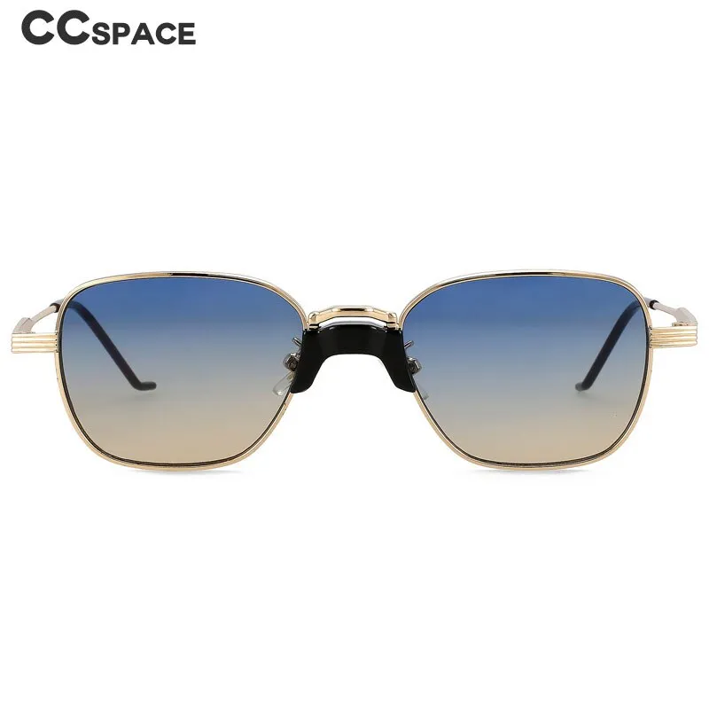 CCspace Women's Full Rim Square Alloy UV400 Sunglasses 56003