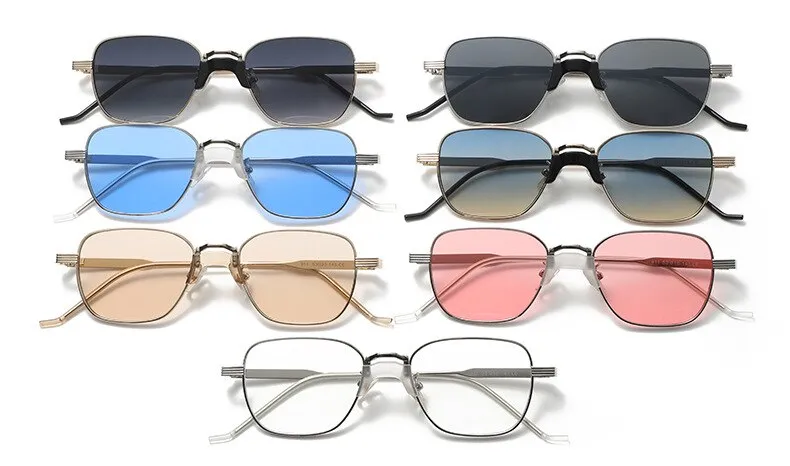 CCspace Women's Full Rim Square Alloy UV400 Sunglasses 56003