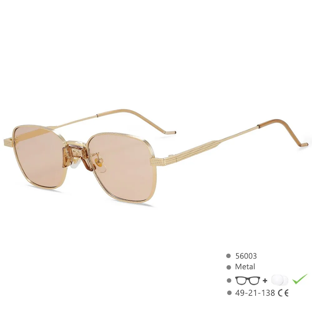 CCspace Women's Full Rim Square Alloy UV400 Sunglasses 56003