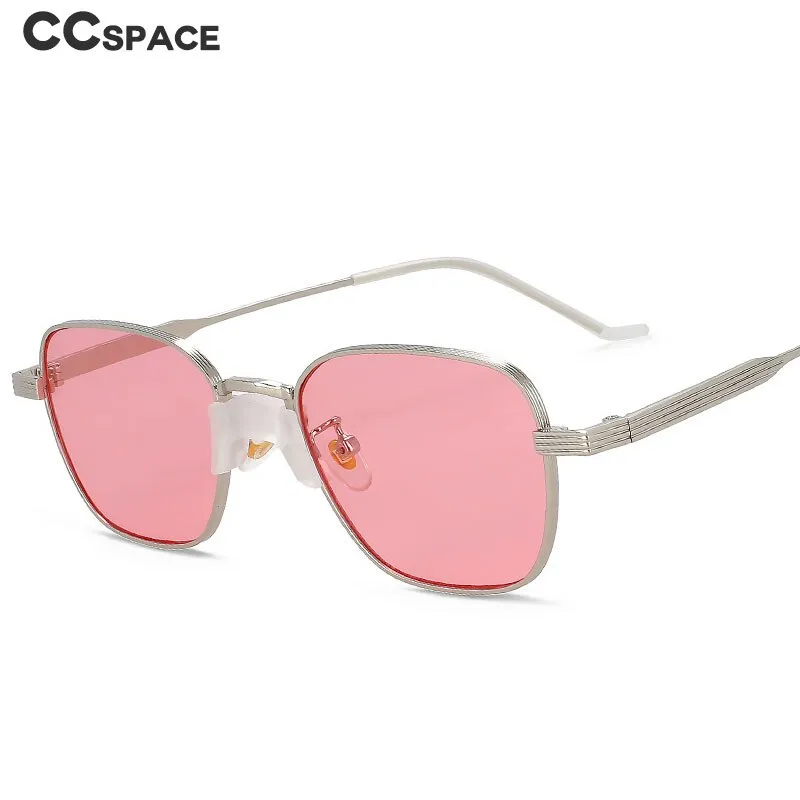 CCspace Women's Full Rim Square Alloy UV400 Sunglasses 56003