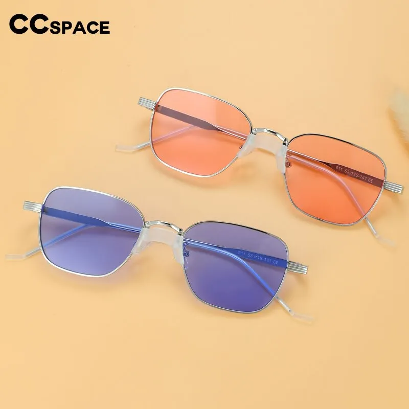 CCspace Women's Full Rim Square Alloy UV400 Sunglasses 56003