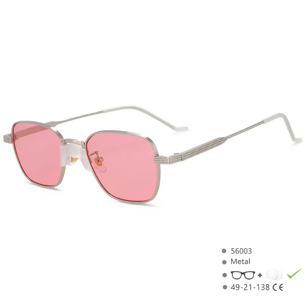 CCspace Women's Full Rim Square Alloy UV400 Sunglasses 56003