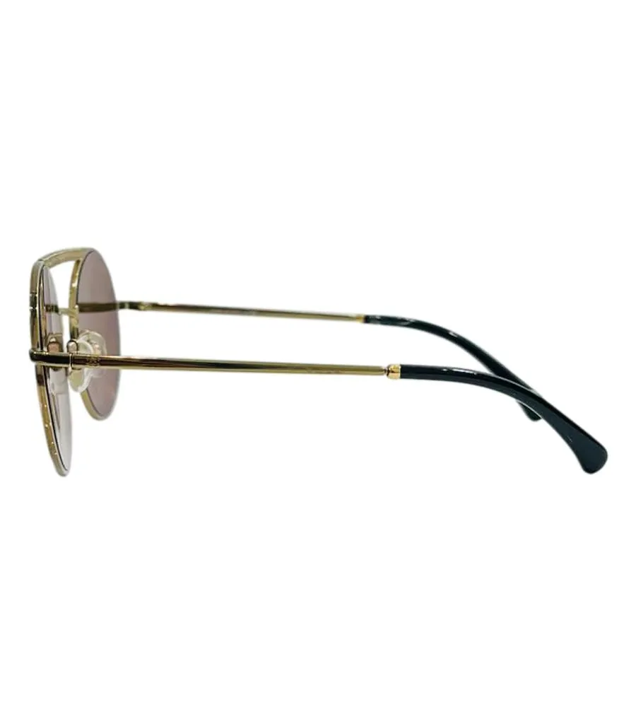 Chanel Mirrored Round Sunglasses