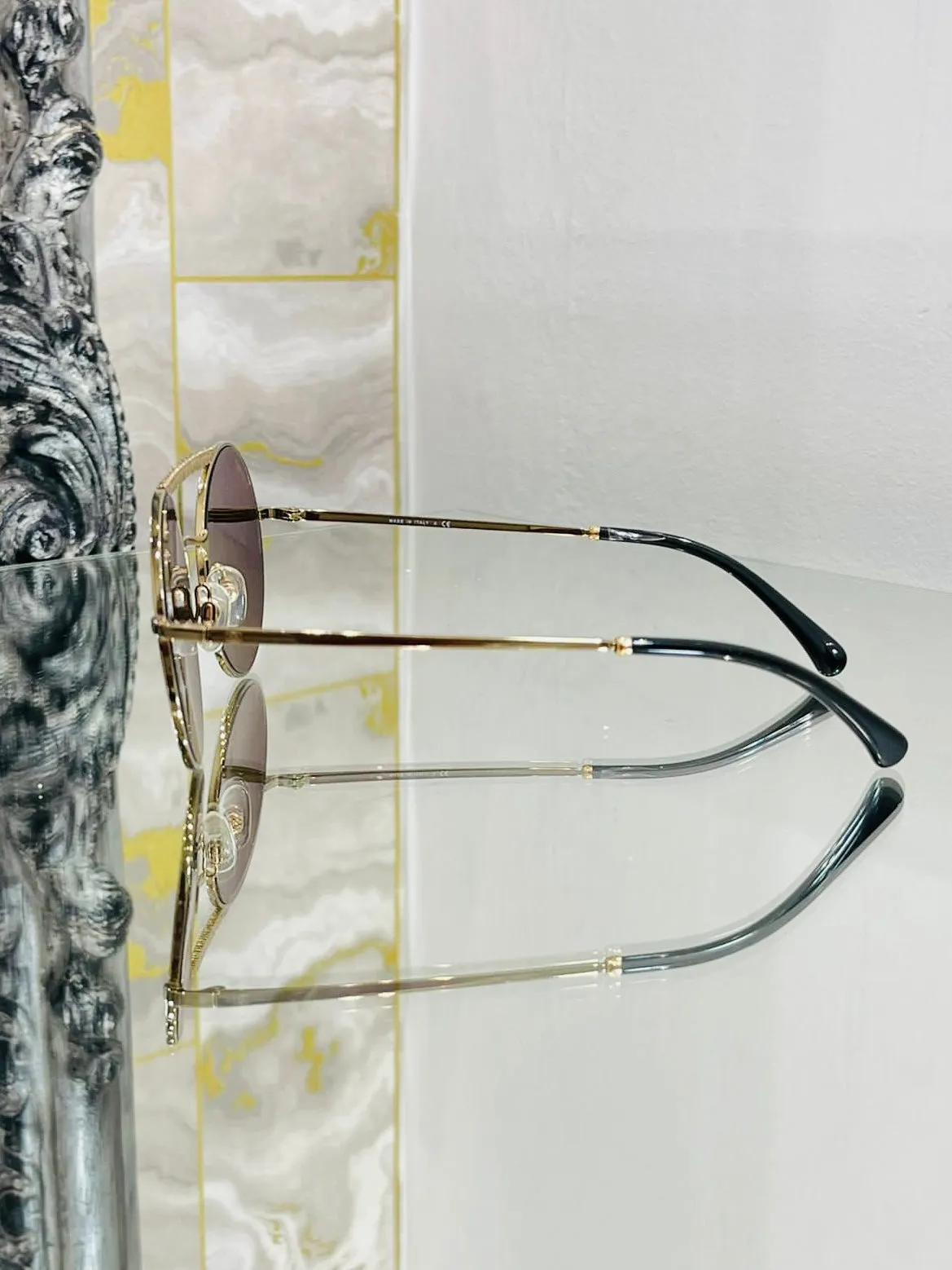 Chanel Mirrored Round Sunglasses