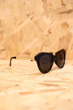 Chunky Black Cat Eye Sunglasses
