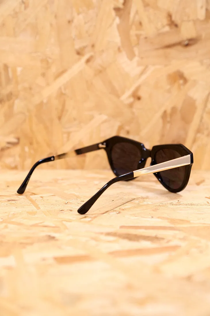 Chunky Black Cat Eye Sunglasses