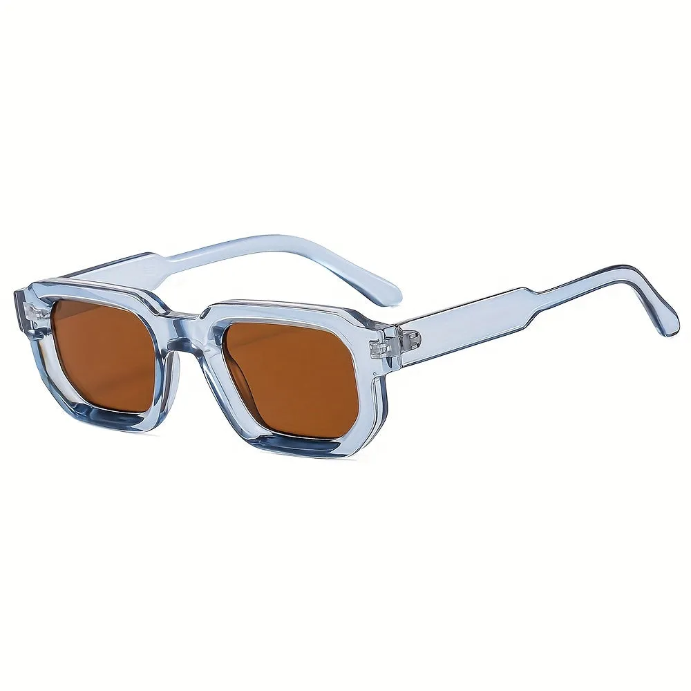 Classic Mens Square Frame Sunglasses Stylish Travel Essential