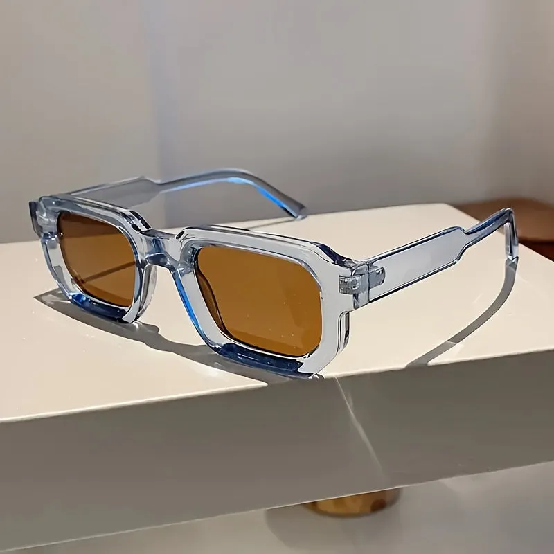 Classic Mens Square Frame Sunglasses Stylish Travel Essential