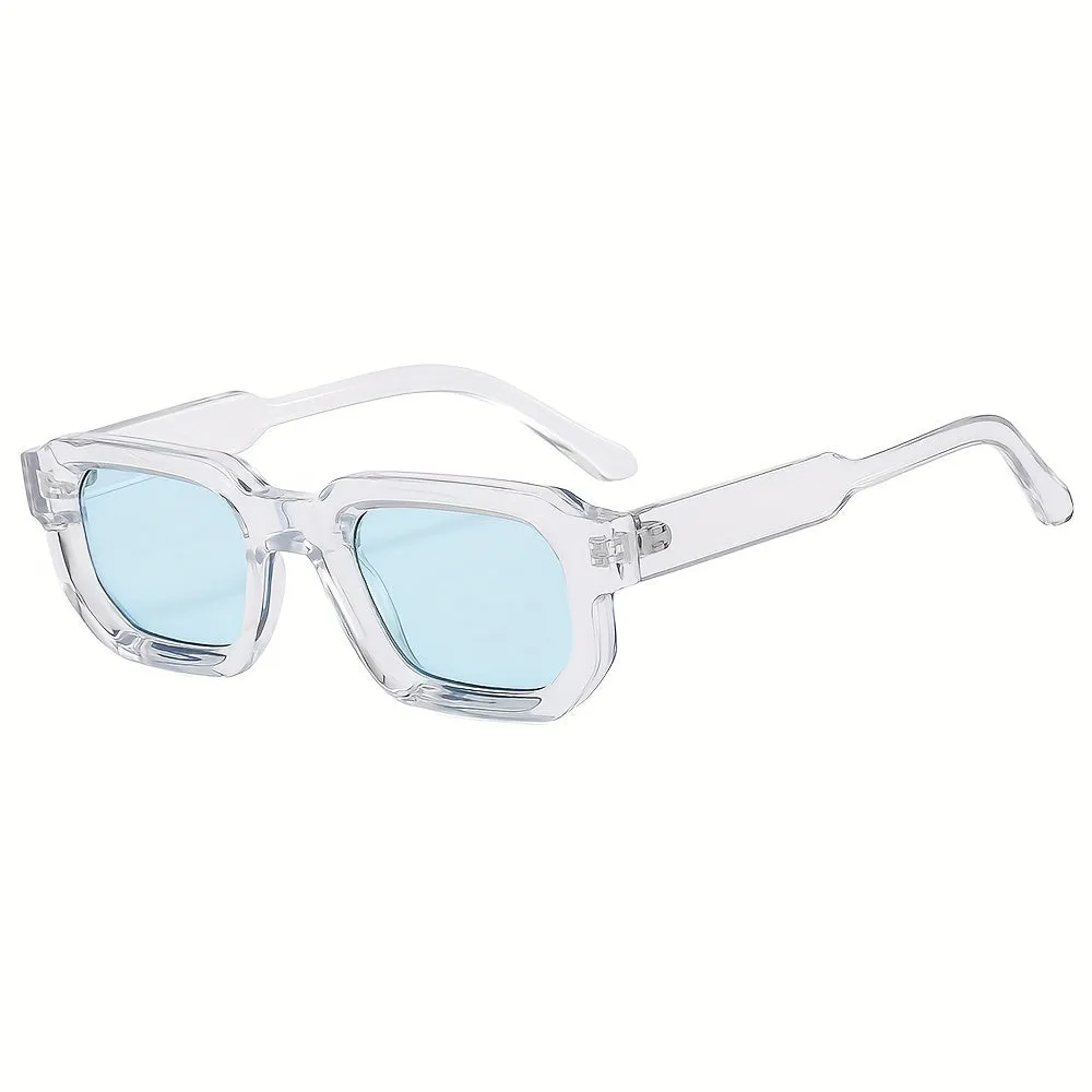 Classic Mens Square Frame Sunglasses Stylish Travel Essential