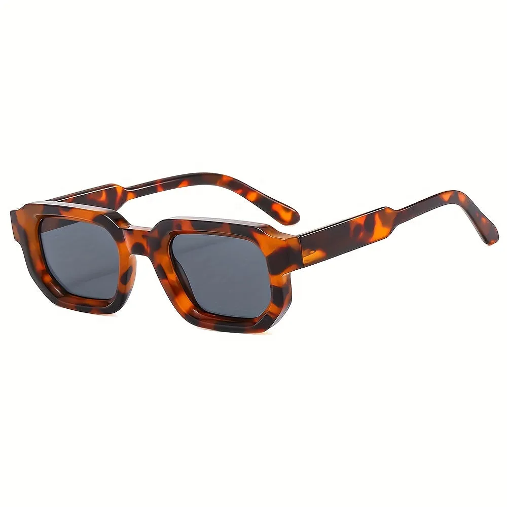 Classic Mens Square Frame Sunglasses Stylish Travel Essential