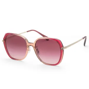 Coach Women's 59mm Burgundy Pink Gradient Sunglasses HC8403D-58268H-59