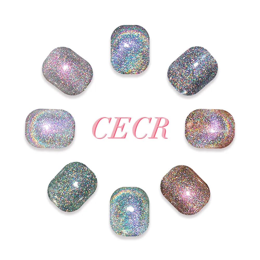 Colorful Reflective Cat Eye - CECR04 GREY PURPLE