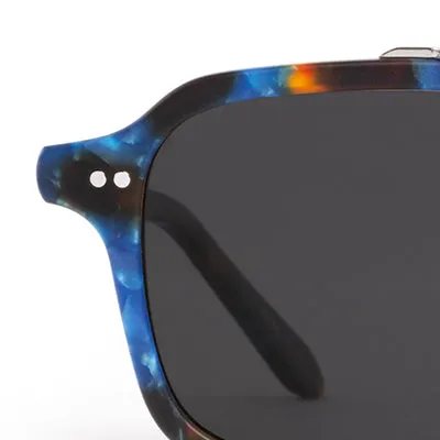 COLTON | Matte Blue Steel Silver Polarized
