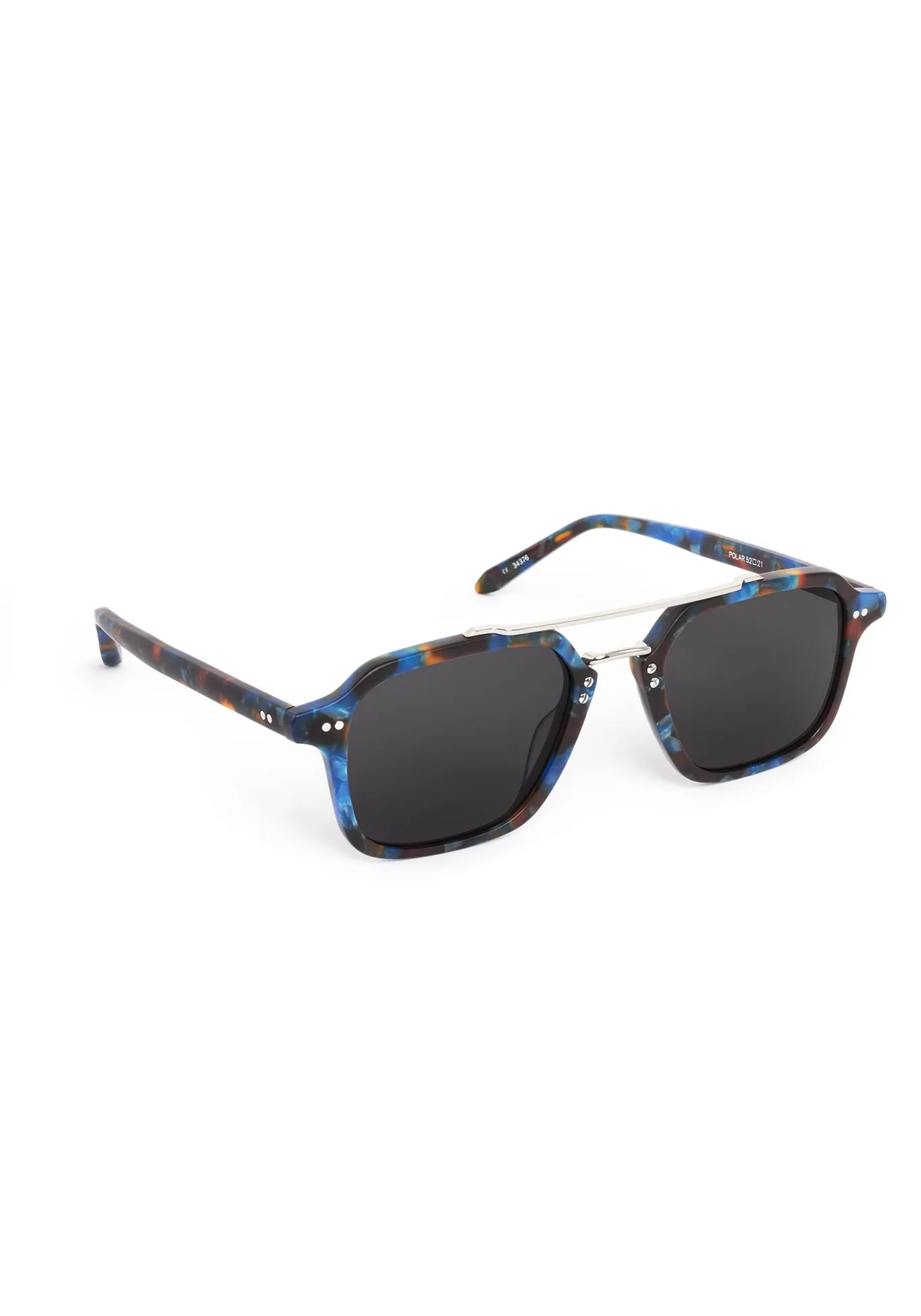 COLTON | Matte Blue Steel Silver Polarized