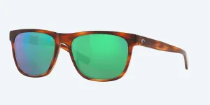 Costa Del Mar Apalach Sunglasses - Shiny Tortoise / Green Mirror 580G