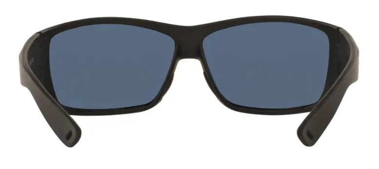 Costa Del Mar Mens Cat Cay Blackout Frame - Blue Mirror 580 Plastic Lens - Polarized Sunglasses