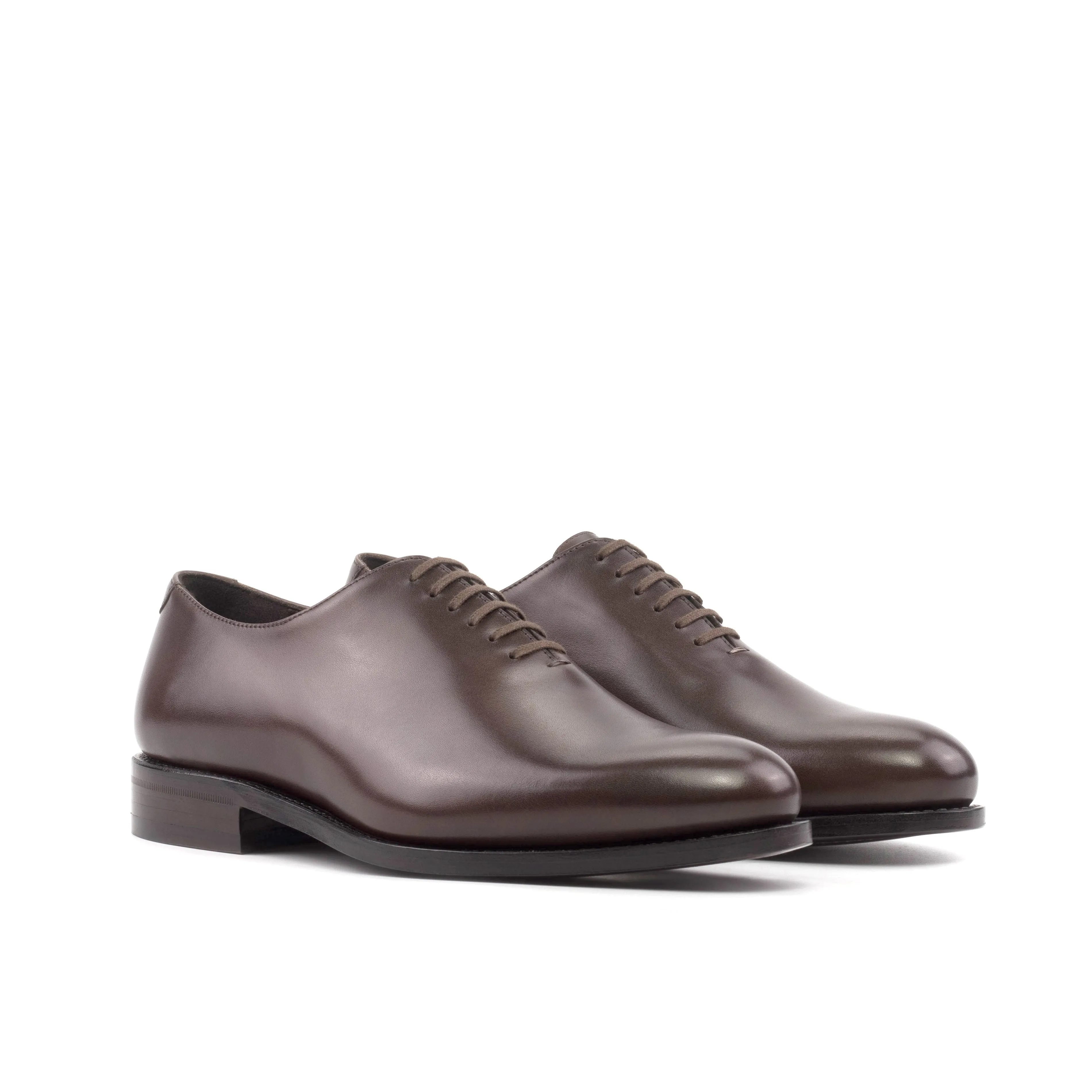 DapperFam Giuliano in Dark Brown Men's Italian Leather Whole Cut