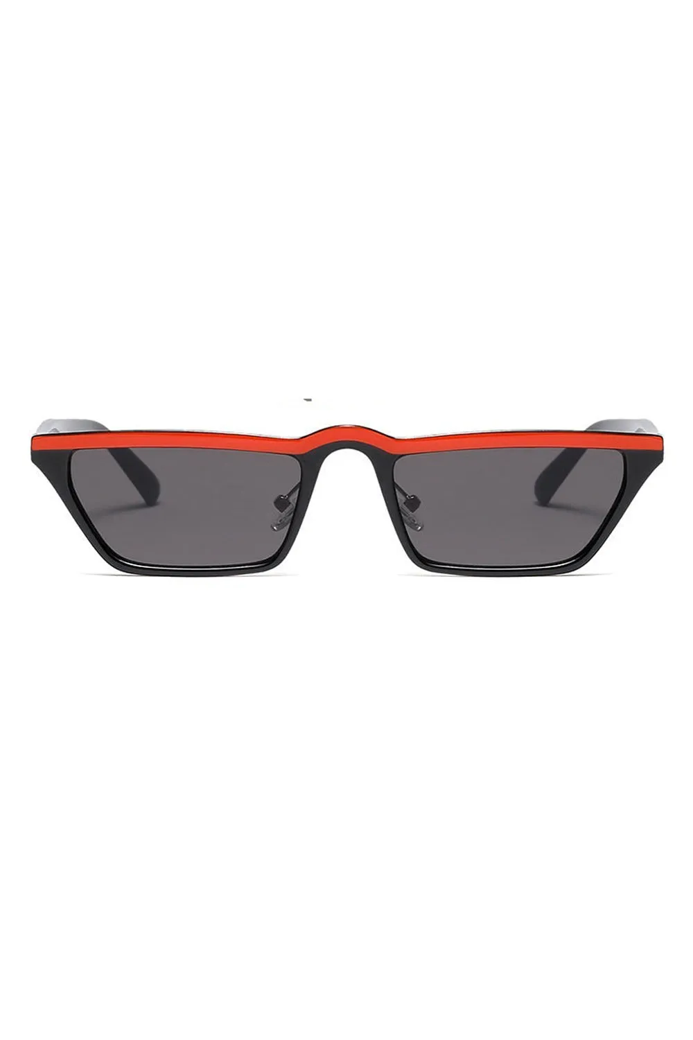 Designer Small Square Stripe Sunglasses