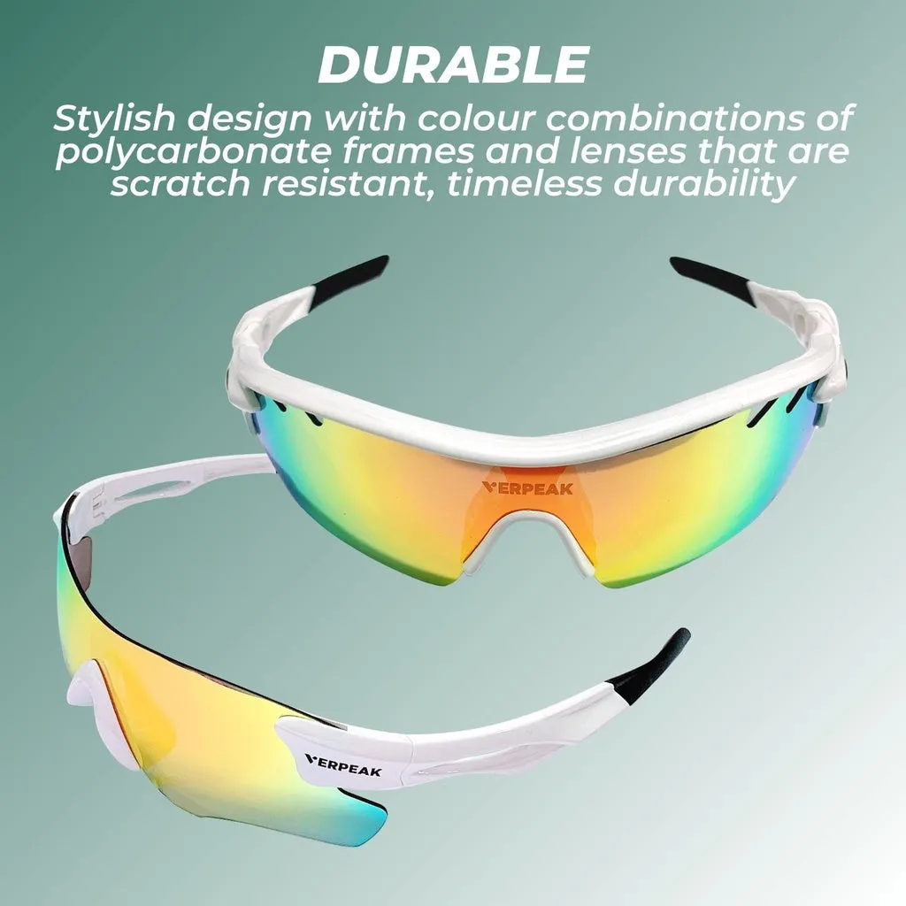 Durable Sport Sunglasses, 5 Lenses, UV400 - VERPEAK