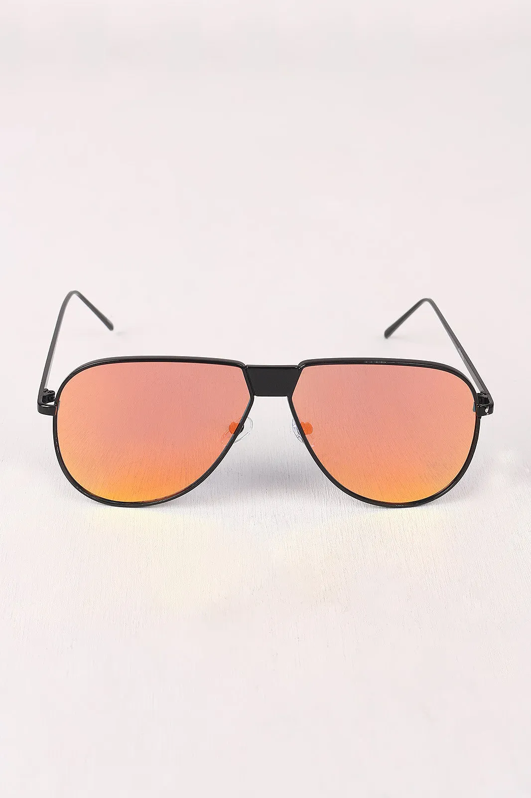 Fresh Mirrored Lens Aviator Sunglasses