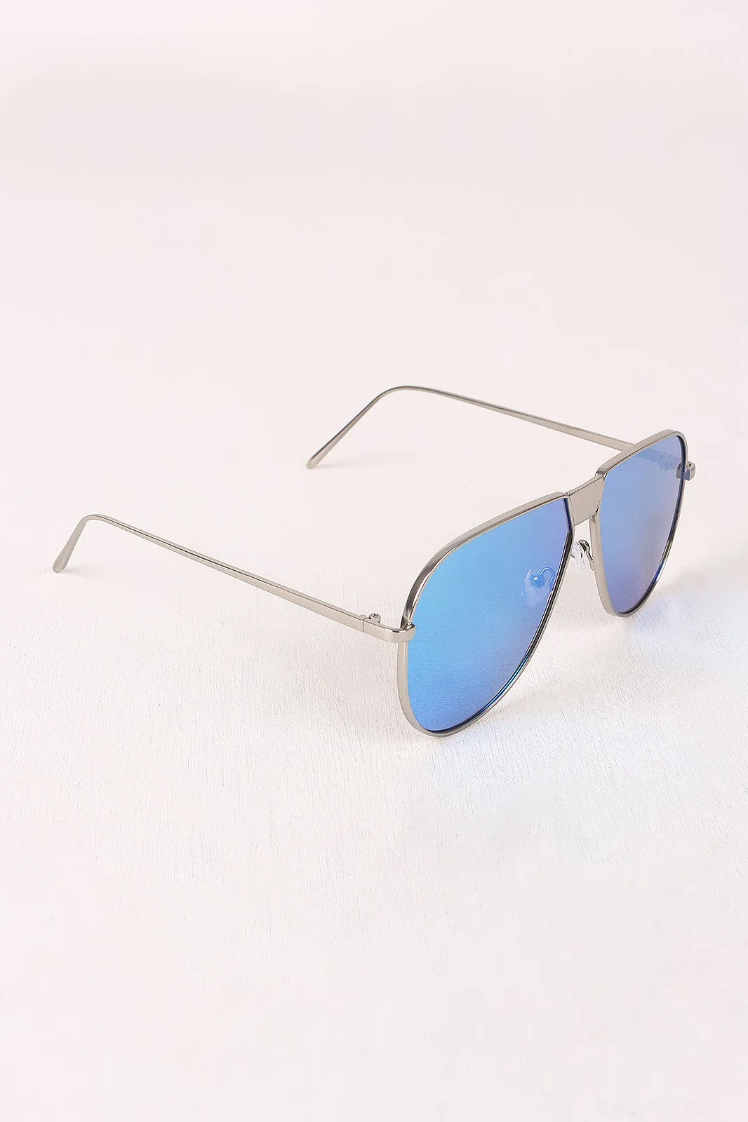 Fresh Mirrored Lens Aviator Sunglasses