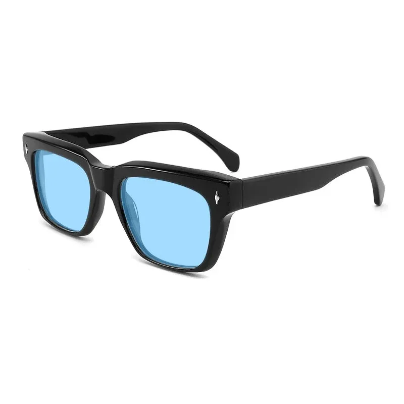 Gatenac Unisex Full Rim Square Polarized Acetate Sunglasses Mo15