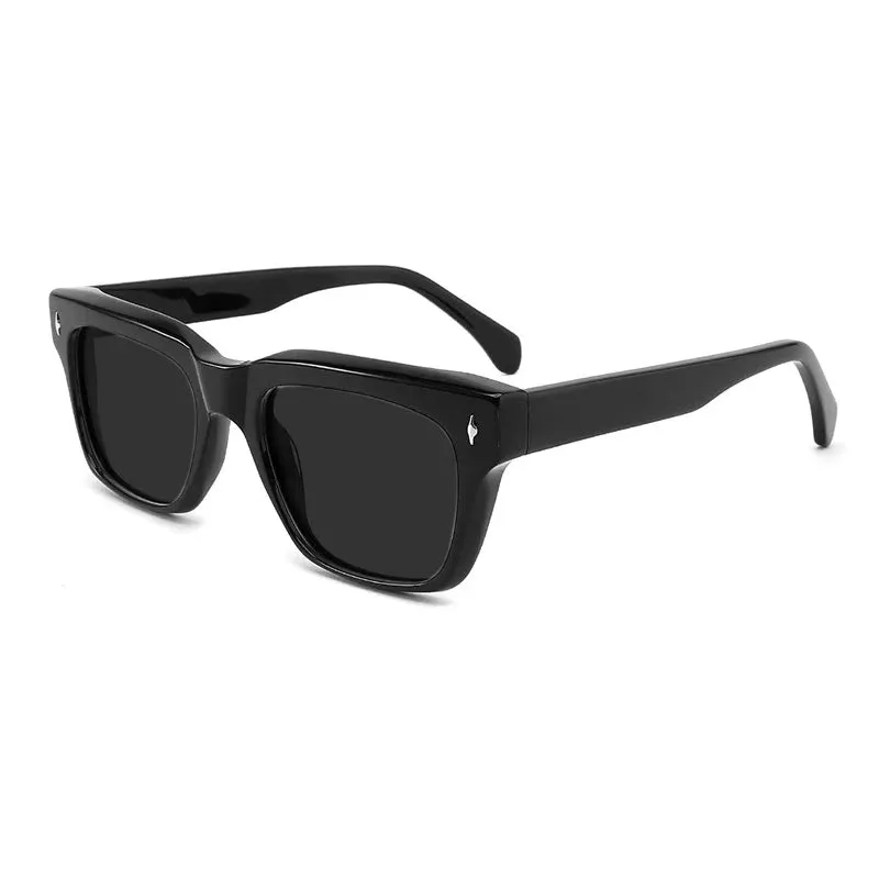 Gatenac Unisex Full Rim Square Polarized Acetate Sunglasses Mo15