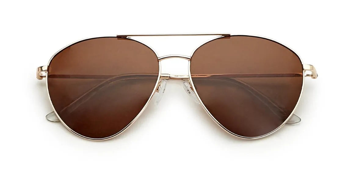 Gold Frame Aviator Sunglasses - 2 Styles
